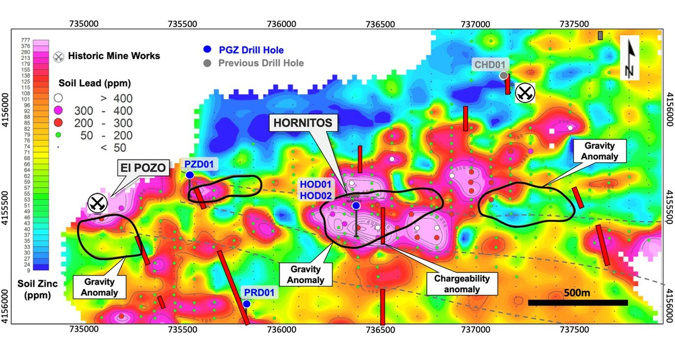 PAN GLOBAL INTERSECTS WIDE ZONE OF COPPERSTOCKWORK MINERALIZATION AT